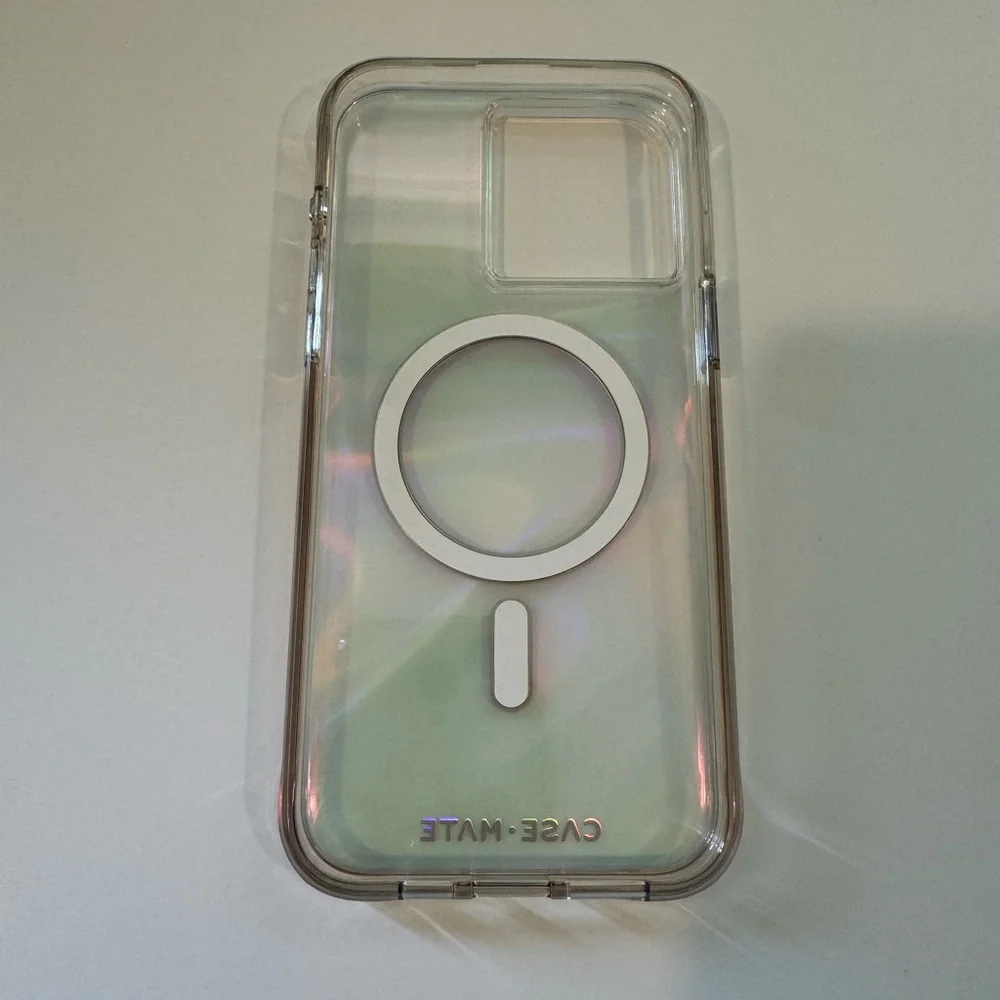 Case Mate IPhone 15 Pro Max Phone Cover (Used)-Soap Bubble